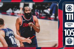 快船击败掘金，哈登再次被斥责表现糟糕